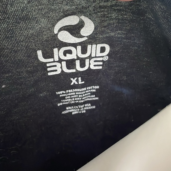 Liquid Blue The Beatles Green Black Tie Dye Graphic Tee XL - Picture 6 of 6